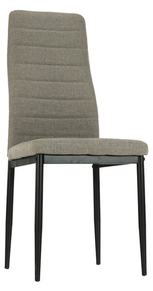 Scaun COLETA NOVA, maro/negru, textil/metal, 41x49x96 cm