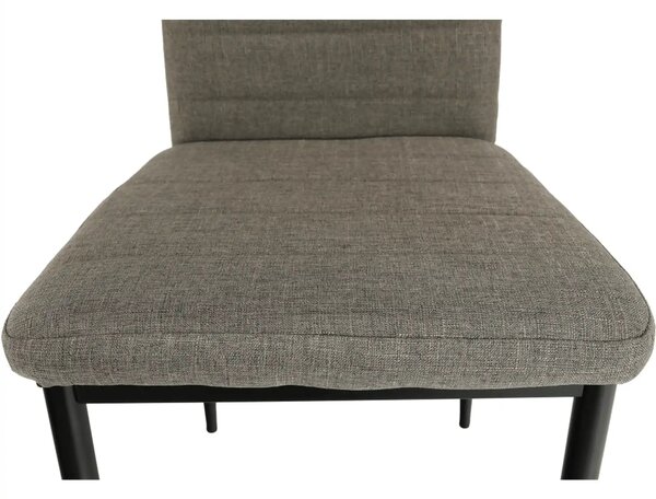 Scaun COLETA NOVA, maro/negru, textil/metal, 41x49x96 cm