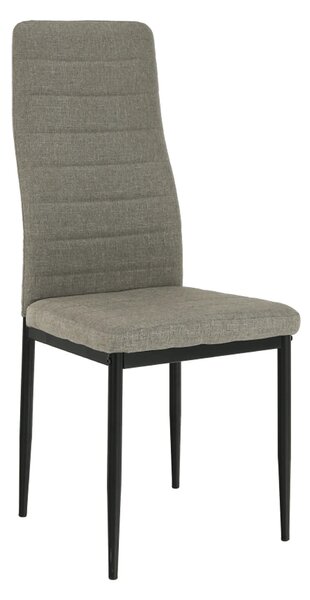 Scaun COLETA NOVA, maro/negru, textil/metal, 41x49x96 cm