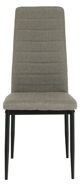 Scaun COLETA NOVA, maro/negru, textil/metal, 41x49x96 cm