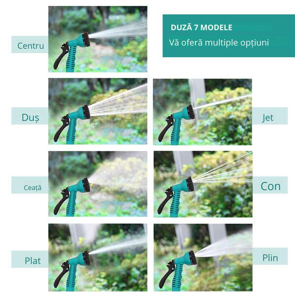 DURHAND Rola pentru tub de apa de Gradina Automat cu Fixaj pe Perete cu Tub de 10m, 28x14x34cm | Aosom Romania