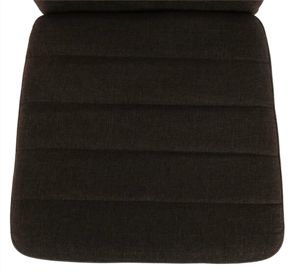 Scaun COLETA NOVA, maro inchis/fag, textil/metal, 41x49x96 cm