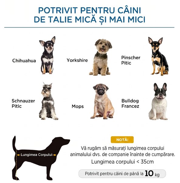 PawHut Pat de Câine Înălțat cu Scaun Respirabil, Pat de Câine din Oțel și Țesătură, 61x46x18 cm, Albastru | Aosom Romania