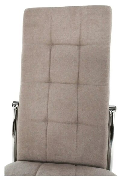 Scaun ADORA NEW, bej, stofa clasica/metal, 42x51x99 cm