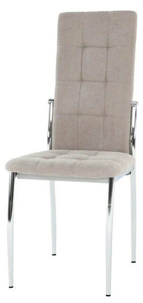 Scaun ADORA NEW, bej, stofa clasica/metal, 42x51x99 cm