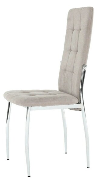 Scaun ADORA NEW, bej, stofa clasica/metal, 42x51x99 cm