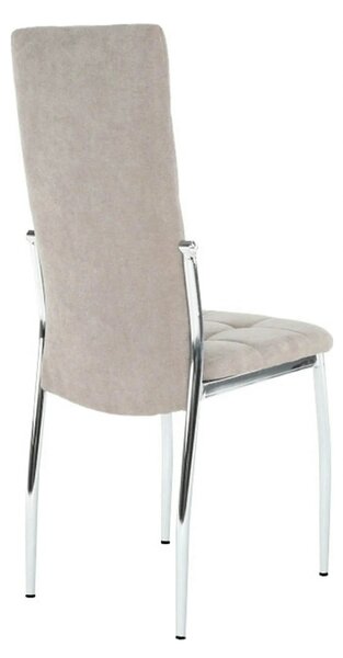 Scaun ADORA NEW, bej, stofa clasica/metal, 42x51x99 cm