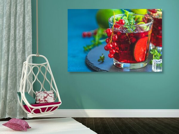 Tablou cocktail roșu