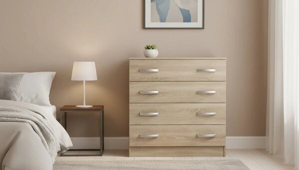 Comoda BETTY 2, stejar sonoma, PAL laminat, 150x39x93 cm