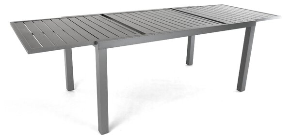 Masa de gradina Mirolo, 160-240 × 89 cm, gri