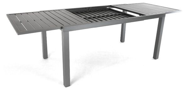 Masa de gradina Mirolo, 160-240 × 89 cm, gri
