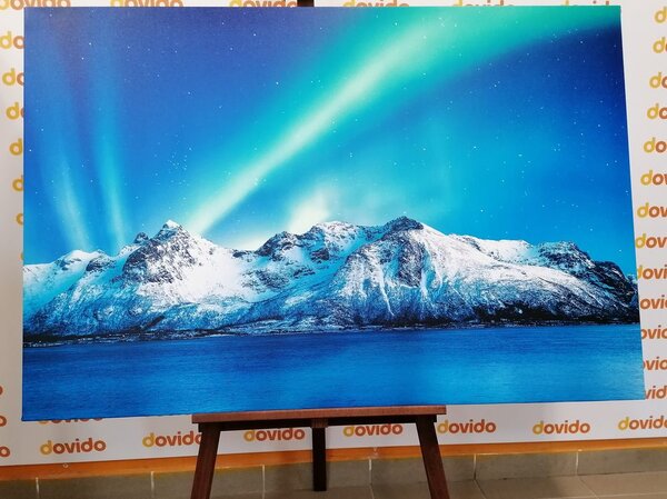 Tablou aurora polară arctică