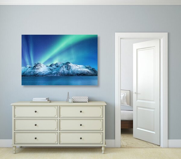 Tablou aurora polară arctică