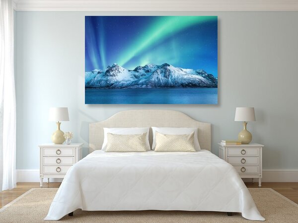 Tablou aurora polară arctică