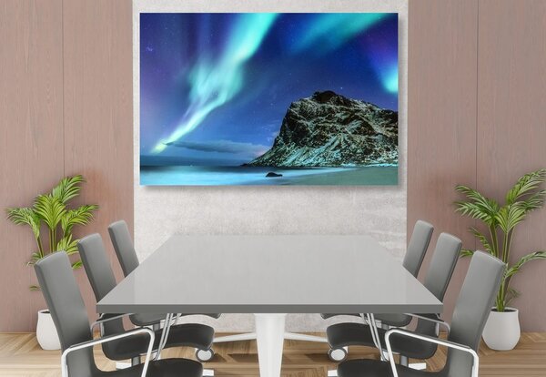 Tablou aurora polară în Norvegia