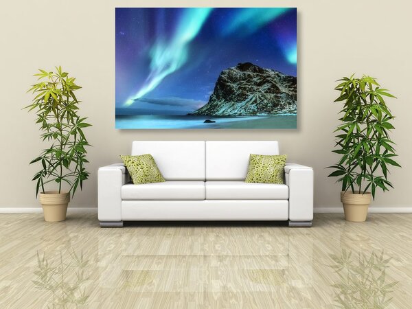 Tablou aurora polară în Norvegia