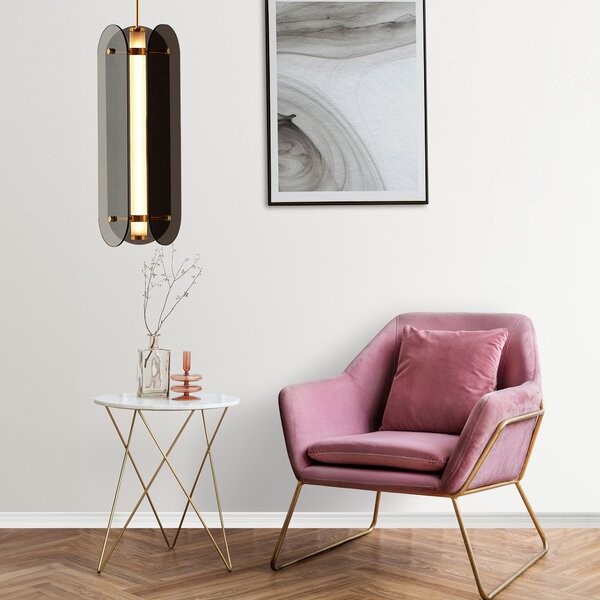 Lampă suspendată balck APP1676-CP Long