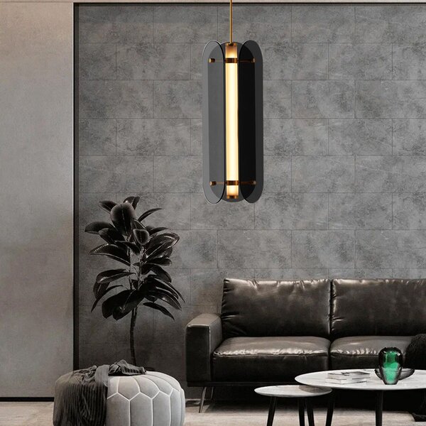 Lampă suspendată balck APP1676-CP Long