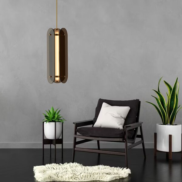 Lampă suspendată balck APP1676-CP Long