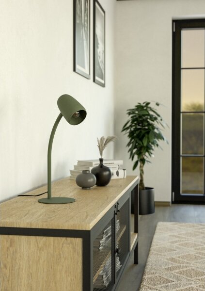 Eglo 901831 - Lampă de masă CARLO 1xE14/18W/230V verde