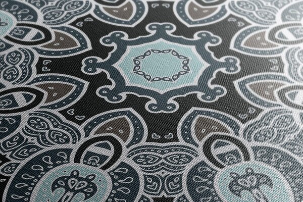 Tablou Mandala cu motiv indian în albastru-deschis