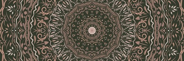 Tablou Mandala în stil vintage