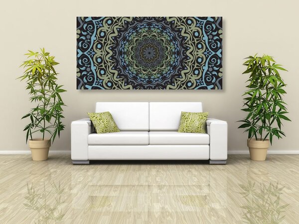 Tablou Mandala abstractă în stilul vintage