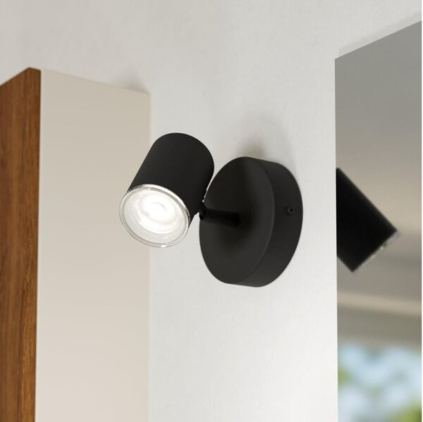 Eglo 901964 - Aplica spot de perete pentru baie CONSUMA, 1xGU10/5W/230V, IP44, negru