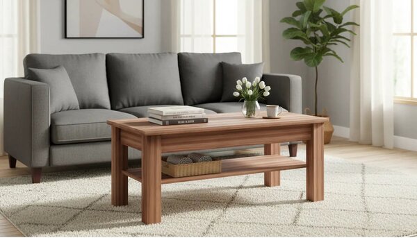 Masuta de cafea CHERIS 9, prun, DTD laminat, 110x61x48 cm