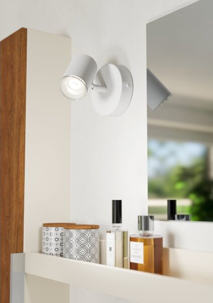 Eglo 901961 - Aplică spot de perete pentru baie CONSUMA, 1xGU10/5W/230V, IP44, alb