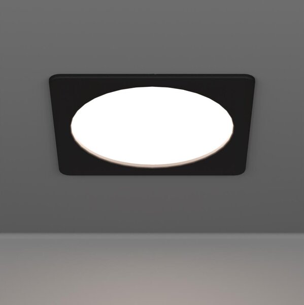 Eglo 901392 - Plafonieră LED FUEVA, 10,5 W, 230 V, 16,6 x 16,6 cm, negru