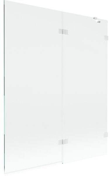 Mexen Lunar, paravan de baie cu 2 aripi dreapta 140 x 150 cm, sticlă transparentă, alb, 897-140-100-20-00-P