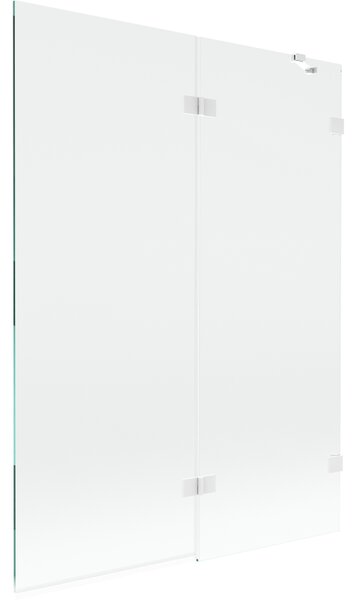 Mexen Lunar, paravan de baie cu 2 aripi dreapta 130 x 150 cm, sticlă transparentă, alb, 897-130-100-20-00-P