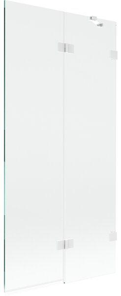 Mexen Lunar, paravan de baie cu 2 aripi dreapta 90 x 150 cm, sticlă transparentă, alb, 897-090-100-20-00-P