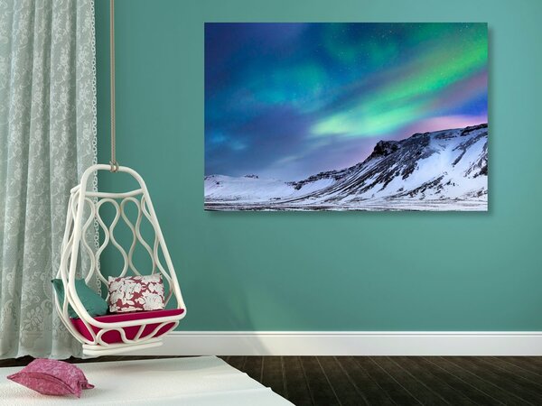 Tablou aurora polară norvegienă
