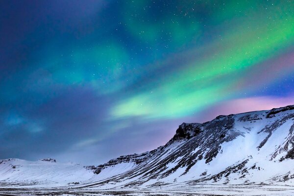 Tablou aurora polară norvegienă