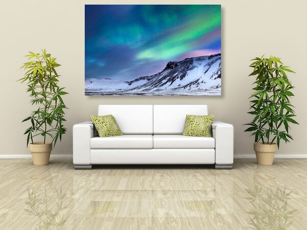 Tablou aurora polară norvegienă