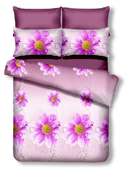 Lenjerie de pat din microfibra violet deschis, EMERALD SUSA Dimensiune lenjerie de pat: 2 buc 80 x 80 cm | 200 x 220 cm