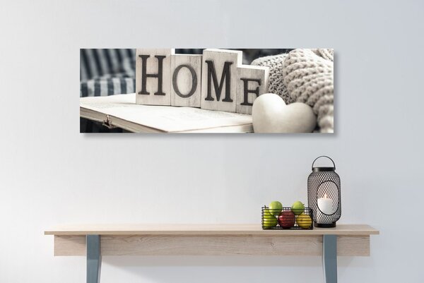 Tablou cu inscripție Home și natura moartă
