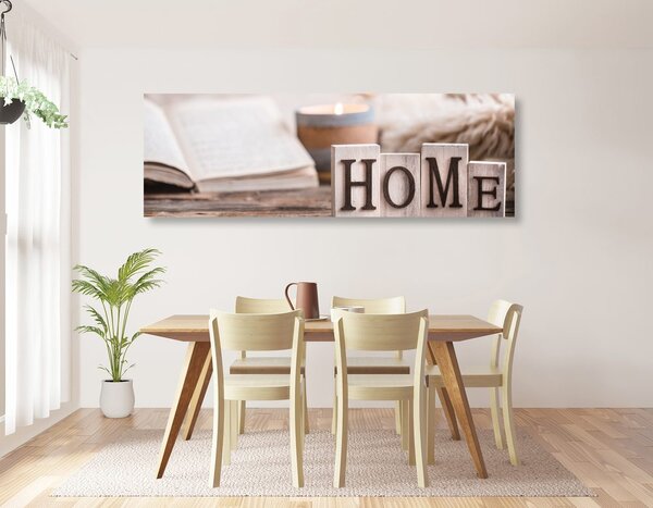 Tablou litere din lemn cu inscripție Home