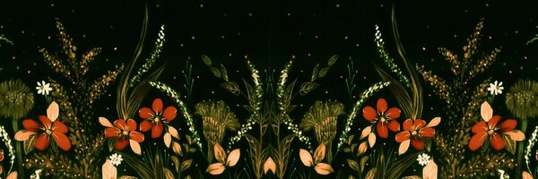 Tablou cu ornament floral