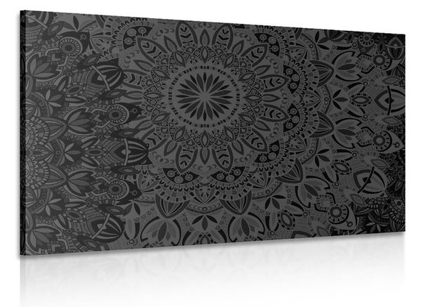 Tablou Mandala elegantă în design alb-negru