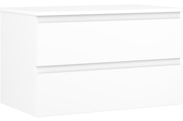 Mexen Orio, mobilier de baie 80 cm cu blat, 2 sertare, alb mat, 91A10-08047-2-BFFC01