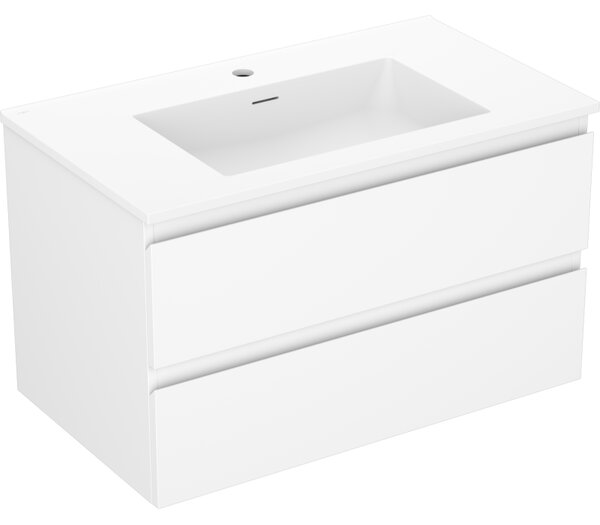 Mexen Orio, mobilier de baie 80 cm cu lavoar Otis, 2 sertare, alb mat, 91A10-08047-2-BFF01-W18M01