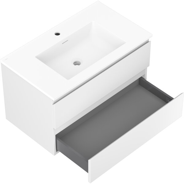 Mexen Orio, mobilier de baie 80 cm cu lavoar Otis, 2 sertare, alb mat, 91A10-08047-2-BFF01-W18M01