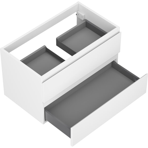 Mexen Orio, mobilier baie 80 cm, 2 sertare, alb mat, 91A10-08047-2-BFF01