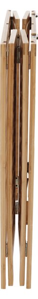 Cos de rufe MENORK, stejar, bambus/material textil, 50x35x60 cm