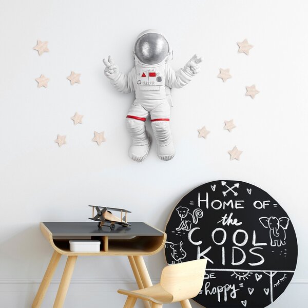 Accesoriu decorativ de perete Yak-001 Astronaut Alb 35x47x10 cm