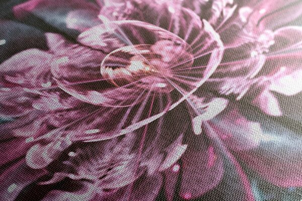 Tablou floare magică roz