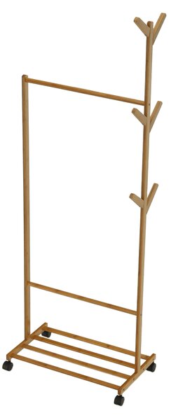 Stander haine VIKIR TYP 1, bambus, lemn, 60x35x174 cm